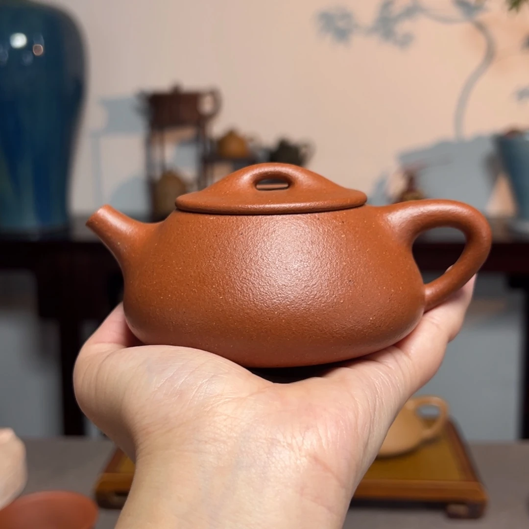 茶壶紫砂石瓢红降坡210