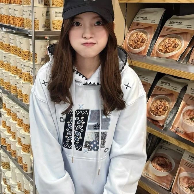 卫衣女冬季加绒韩版东大门学生外穿大码慵懒风宽松华棉连帽打底衫