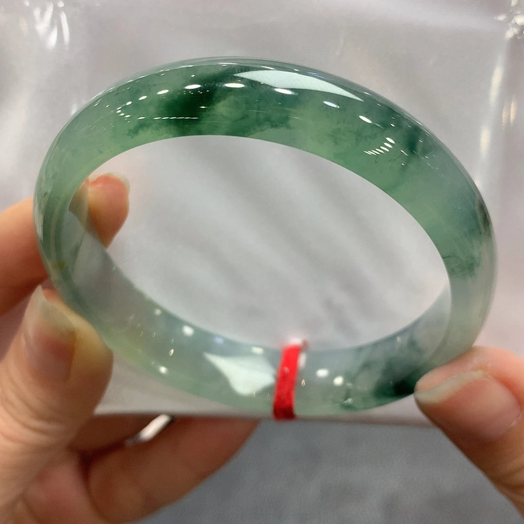 翡翠未镶嵌手镯58正圈
