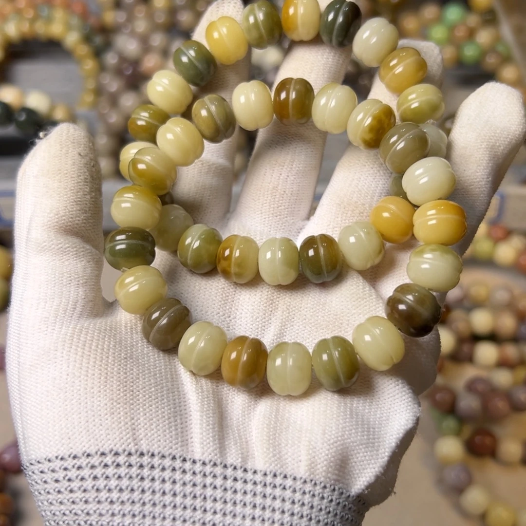 菩提根/象牙果手串多宝花皮蛋堡卡11.7  随机