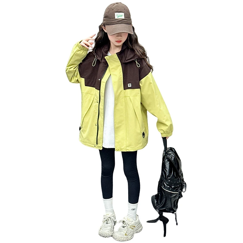 简约潮牌店铺儿童服装2025年款衣服女童装春秋装外套6-12岁高级感