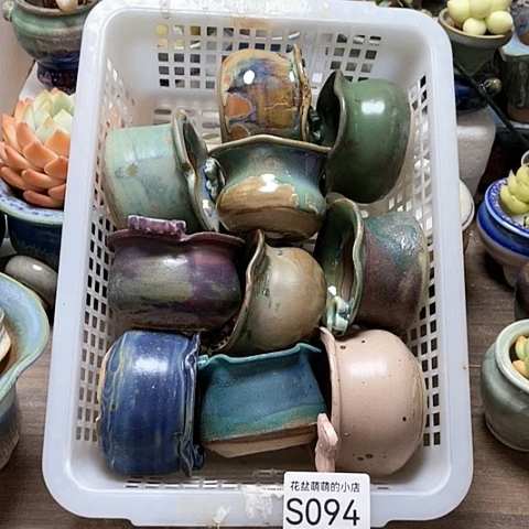 紫砂花盆094微瑕品口径5到5.5左右