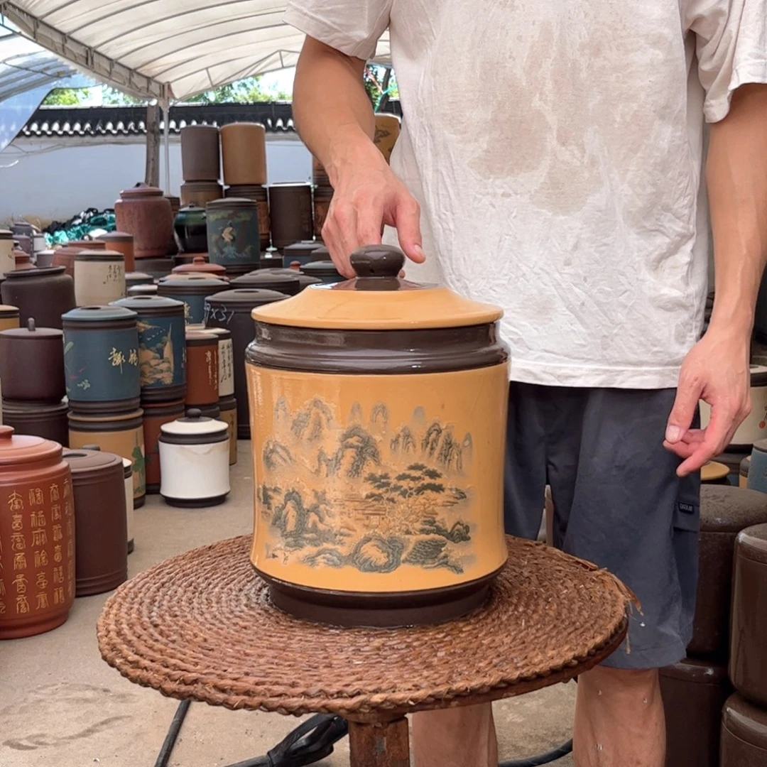 紫砂茶叶罐8 饼茶叶罐