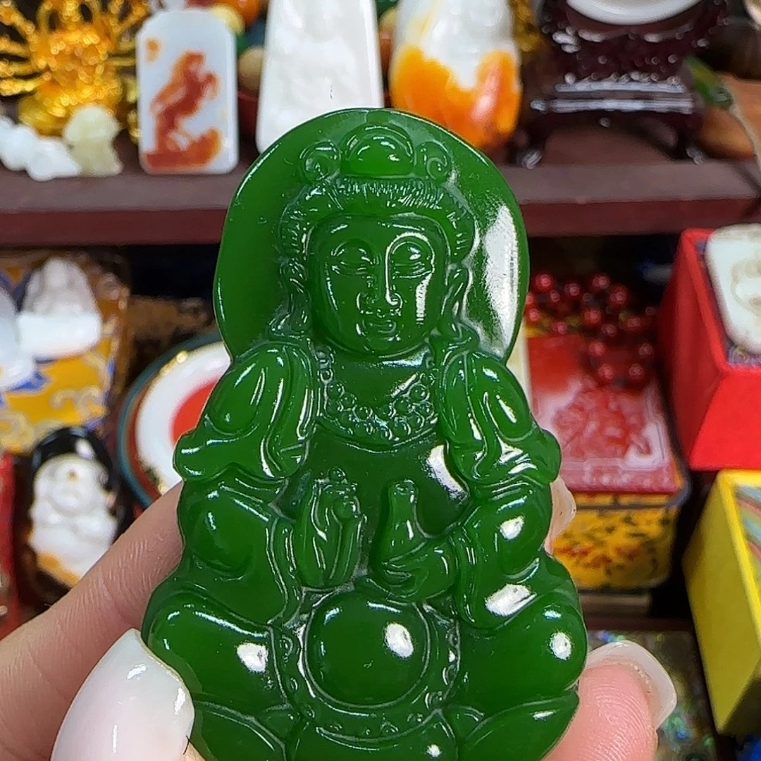 和田玉未镶嵌挂件