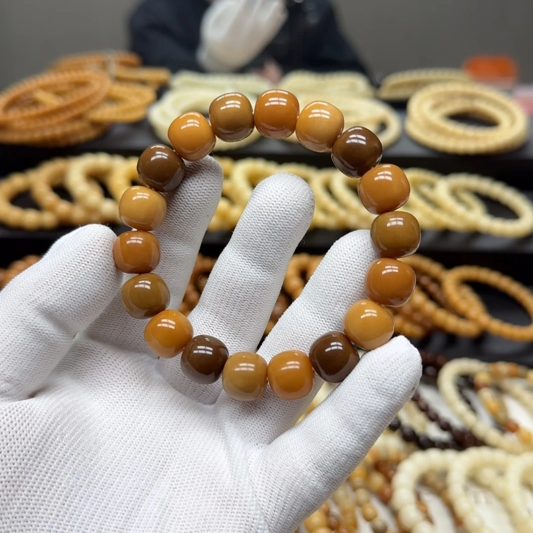 手串菩提根/象牙果12×13 11年 太妃糖