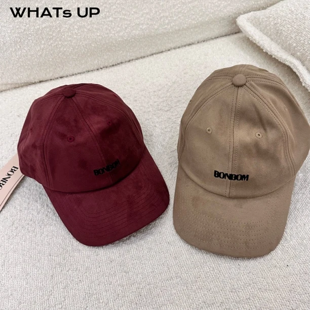 BONBOM 25FW 设计师品牌 绒面鸭舌帽 WHATsUP