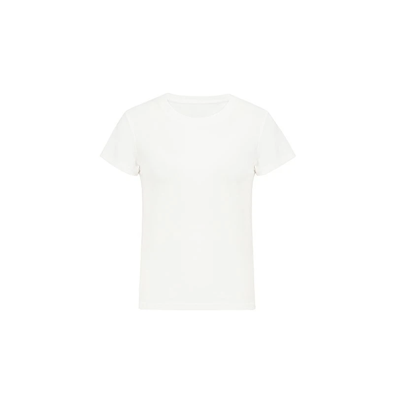 【特价捡漏】黑巧奶冻T恤 坑条圆领弹力短袖上衣女款美洋MEIYANG