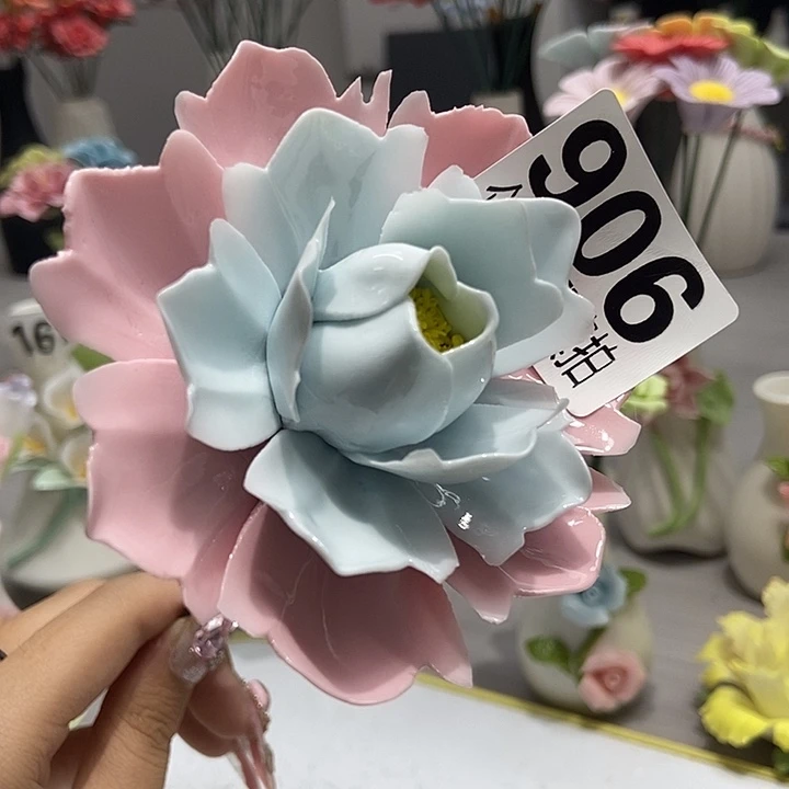陶瓷纯手工捏花设计