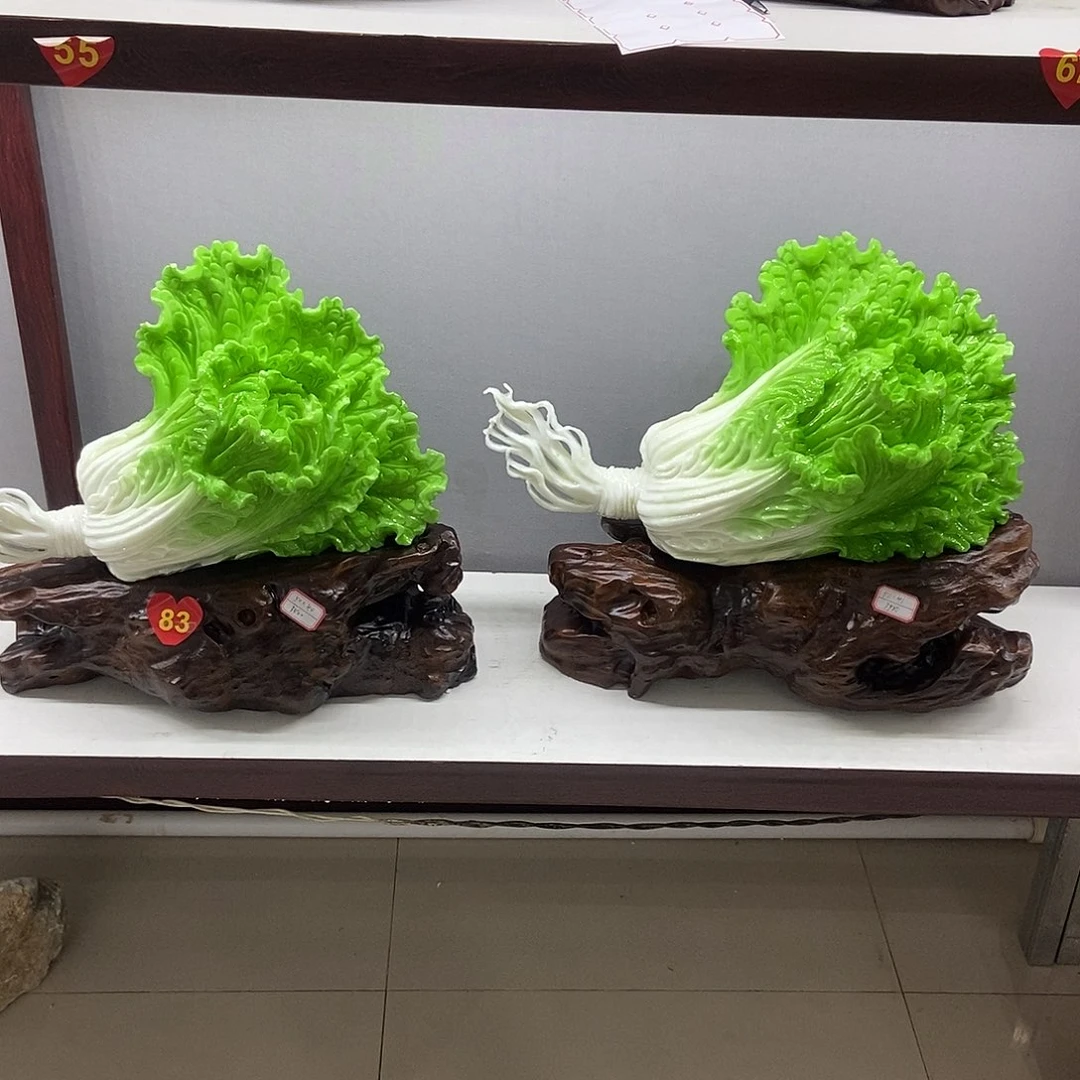 金***司玉白菜摆件家居摆件