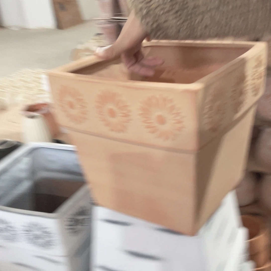 【闪购商品】红陶米黄向日葵四方27-25