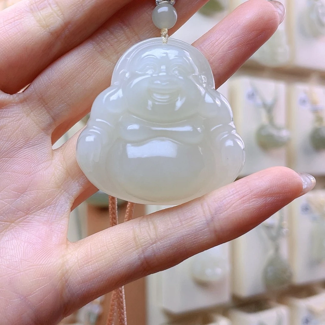 自***在和田玉未镶嵌吊坠(赠链)