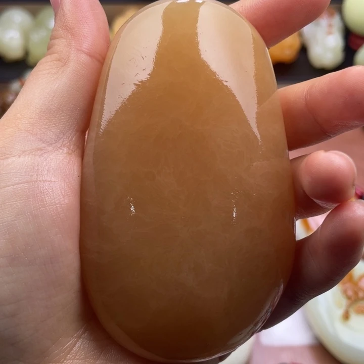 安***康石材天然古青石手把件