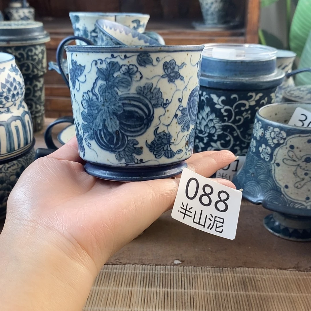 手工手绘青花高温陶瓷