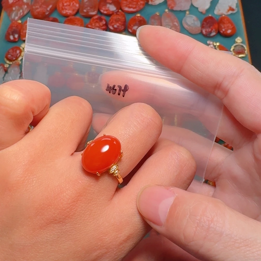 南红玛瑙南红银S925镶嵌