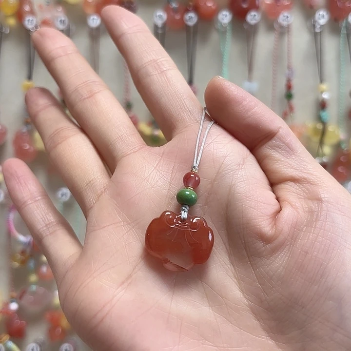 南红玛瑙未镶嵌吊坠(不含链)