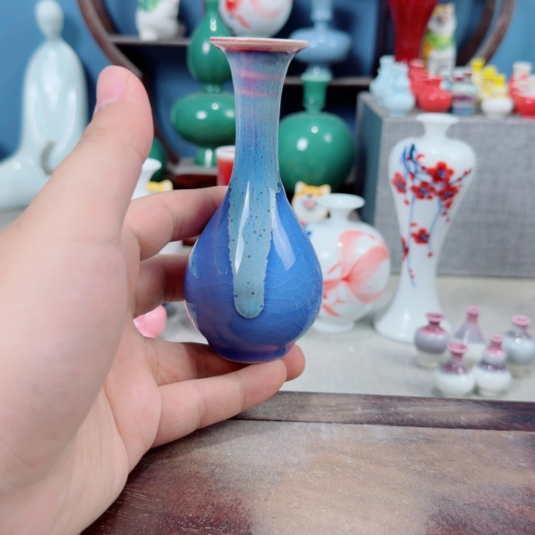 陶瓷手工小花器摆件