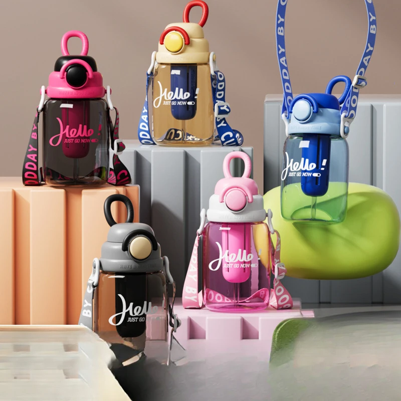 2025夏季新款高颜值耐高温塑料水杯男女学生大容量运动带吸管水杯