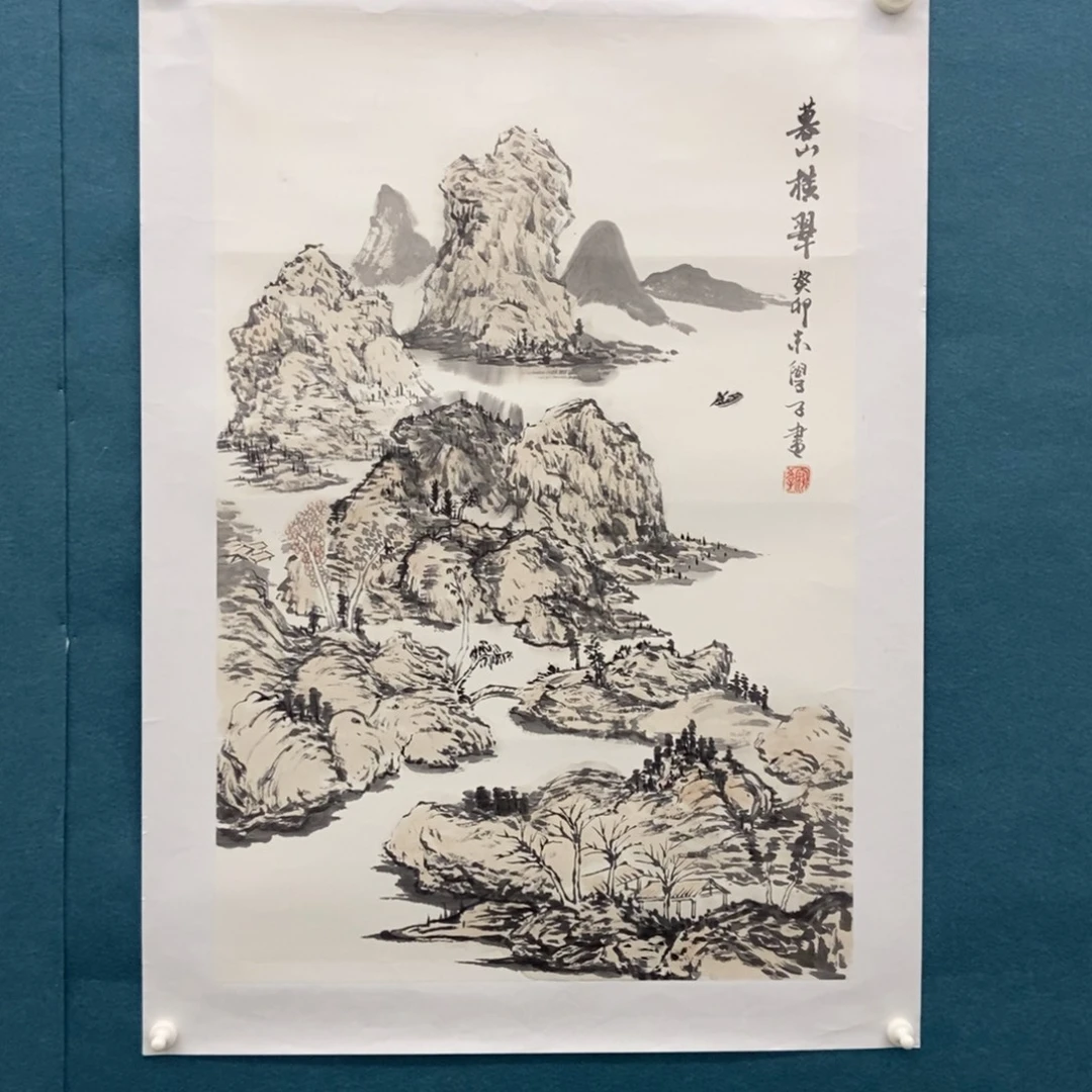 国画墨鱼精品墨鱼精品