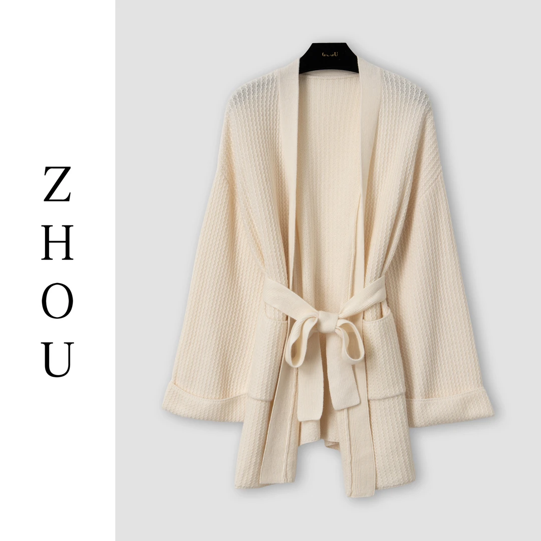 （周哥甄选）雪透白开衫-32718