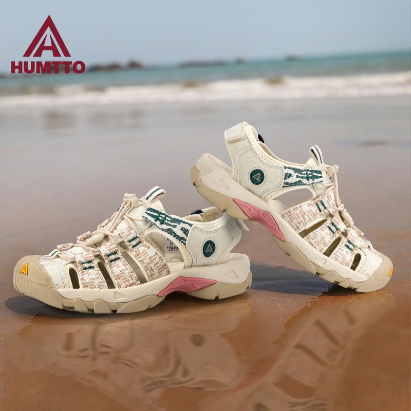 悍途户外沙滩凉鞋女款夏季新款包头防滑软底速干透气外穿涉水鞋女