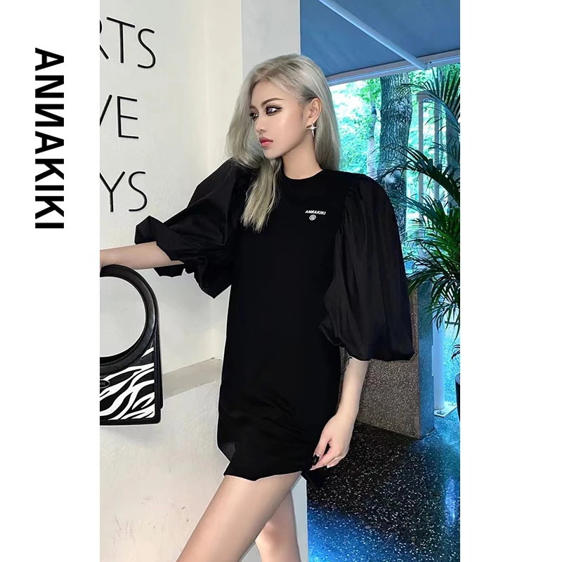 ANNAKIKI 泡泡袖连衣裙 3A20827914A
