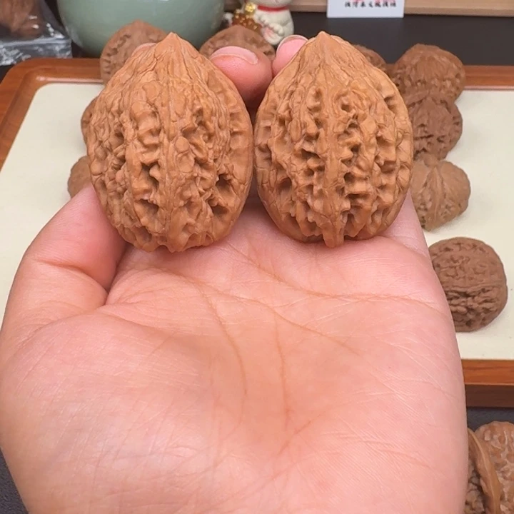 文玩核桃把件全品大沽石36.5