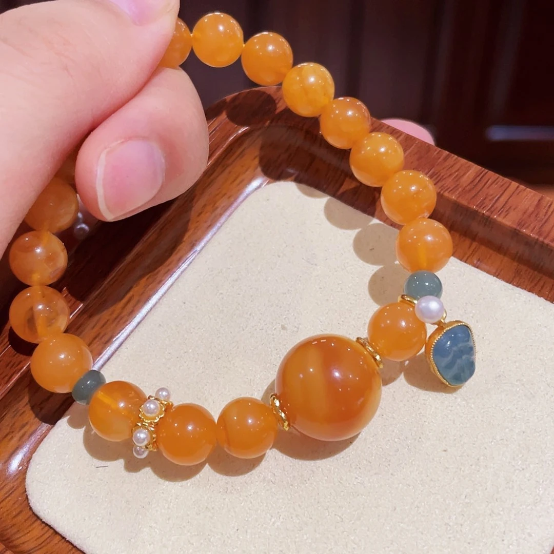 蜜蜡手链未镶嵌手串