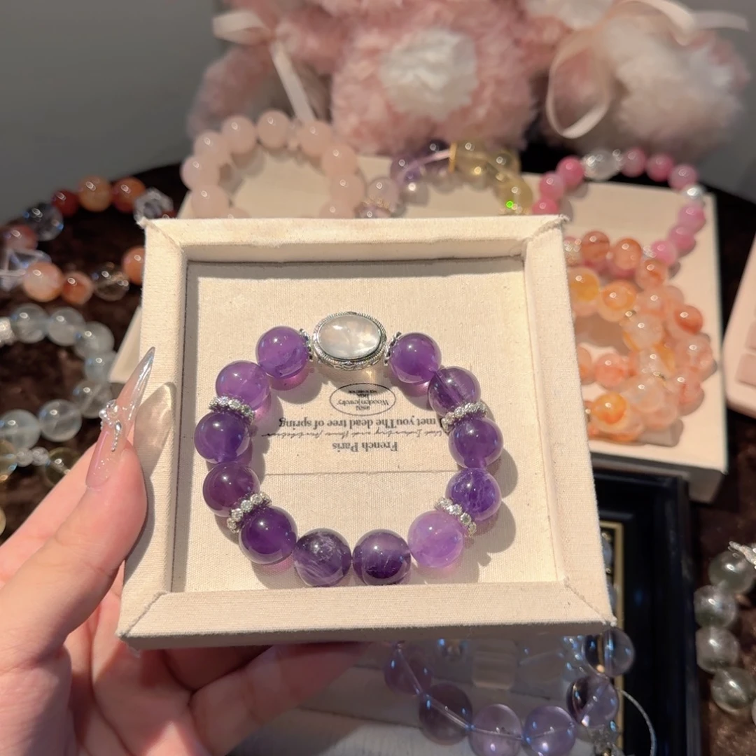 是****水晶手链未镶嵌紫