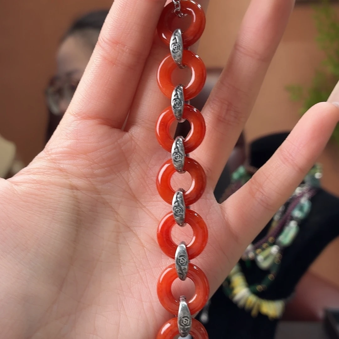 翡翠未镶嵌耳饰手串