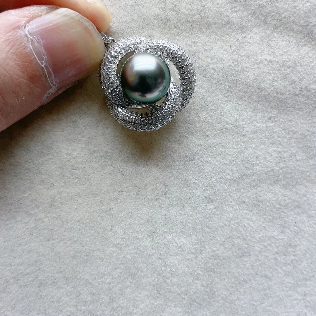 海水珍珠颈饰银S925镶嵌