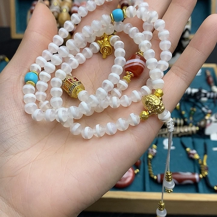 玛瑙/玉髓合金颈饰