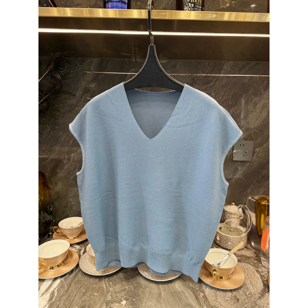 【絮薇】2025夏季新款减龄时尚宽松百搭休闲针织T恤-8255