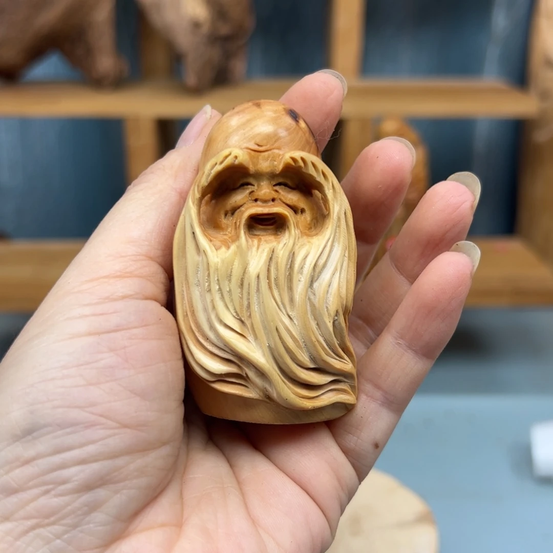 柏木崖柏木摆件手把件，