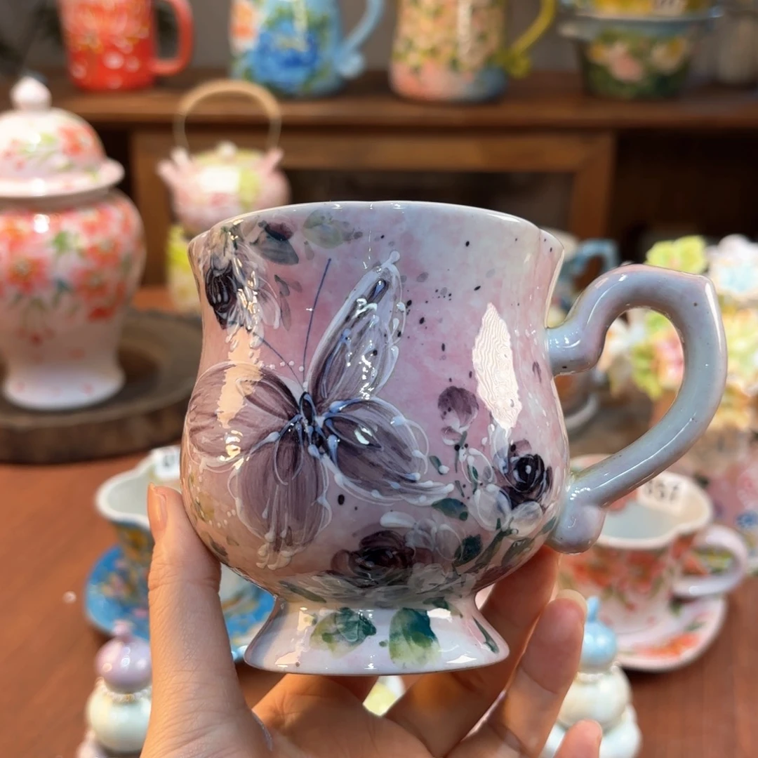 景德镇手绘高温釉下彩陶瓷茶具