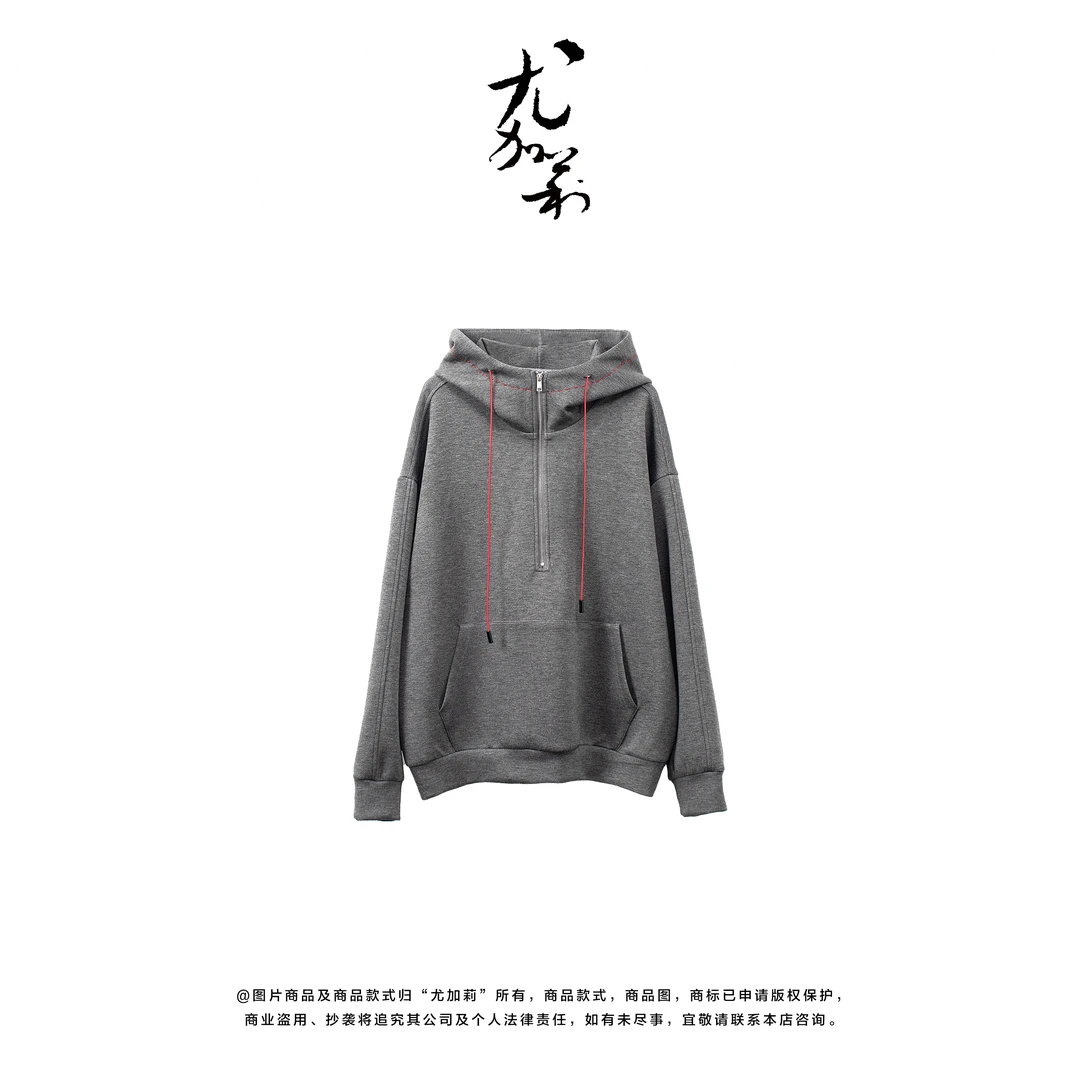 加莉精选【焦点】手工缝线帽衫卫衣-分码