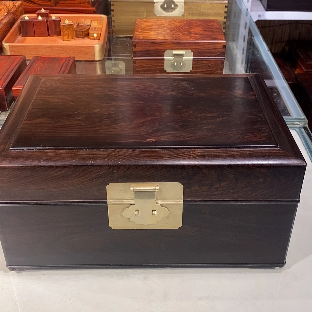 东非黑黄檀（紫光檀）独板收纳盒35/24/16