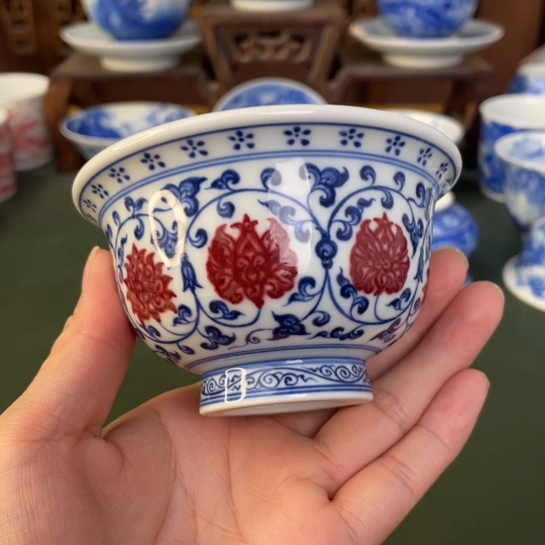 睡***了杯景德镇陶瓷手工手绘