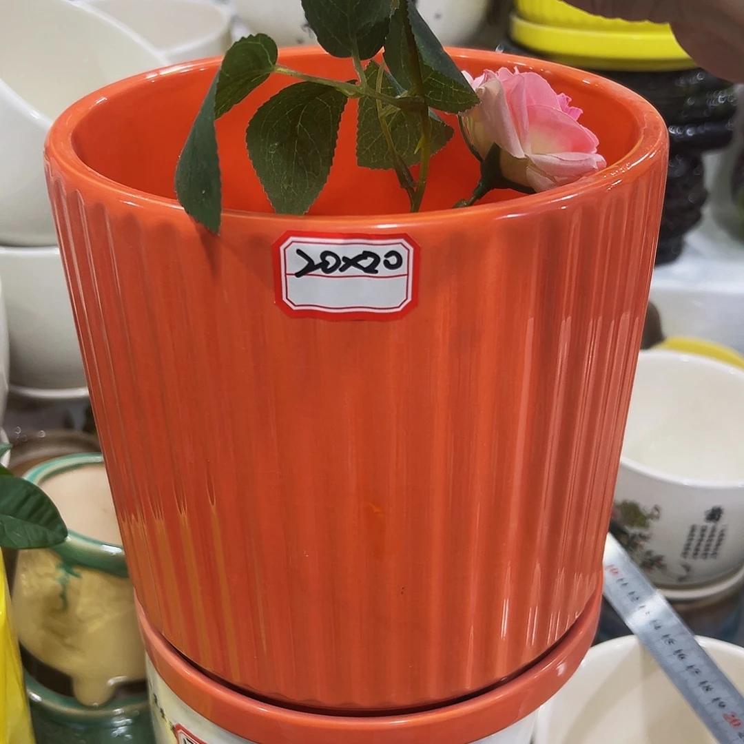 外贸尾单陶瓷花盆凑10米包邮