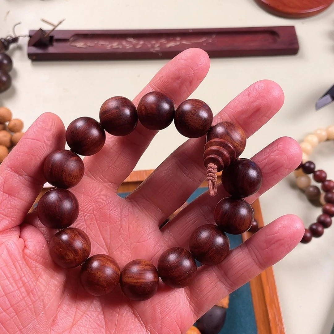 白玉菩提手串福*小叶