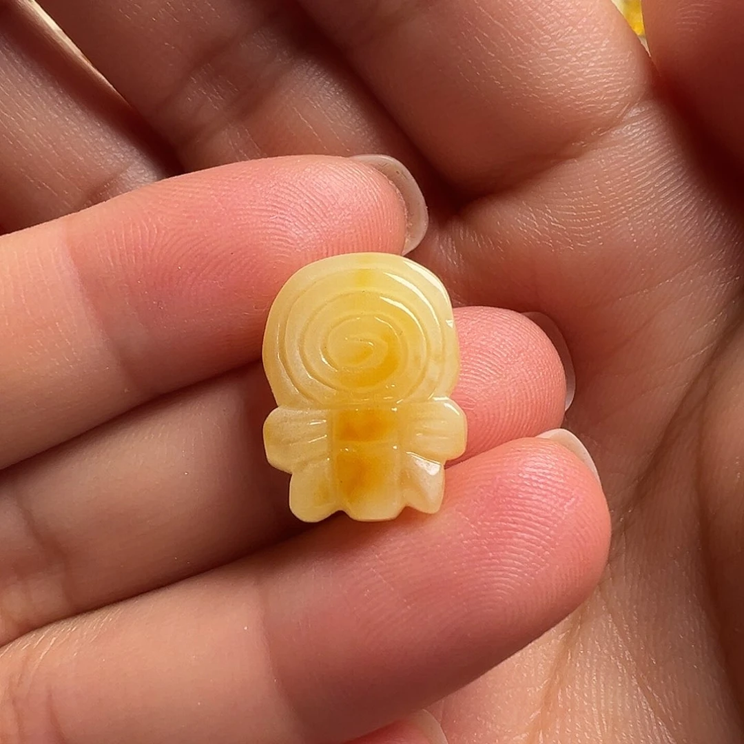 蜜蜡颈饰未镶嵌棒棒糖