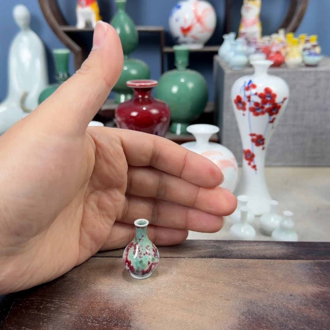 陶瓷手工小花器摆件