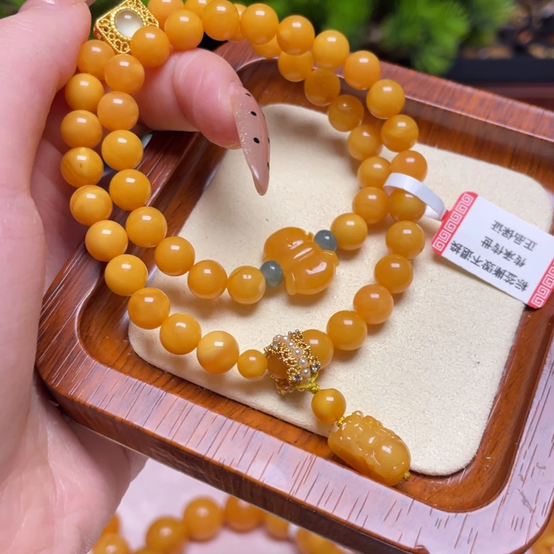 蜜蜡手链未镶嵌手串