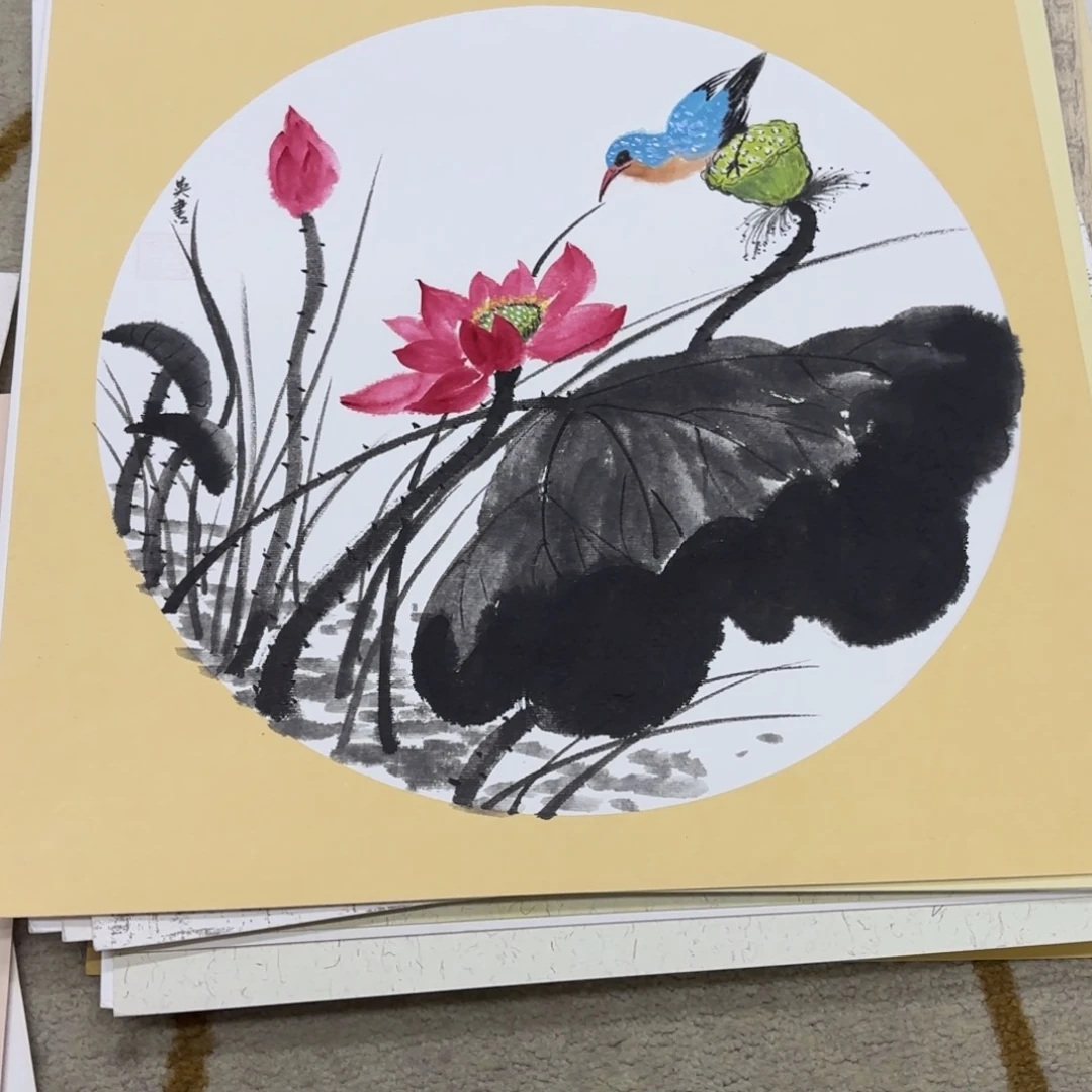 国画38-38卡纸作品艺