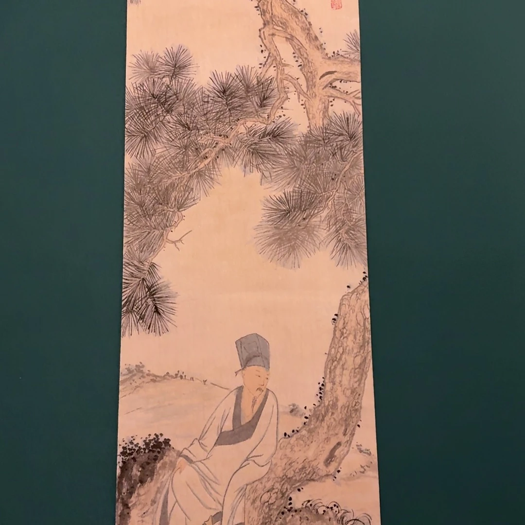 国画单老师画作画作