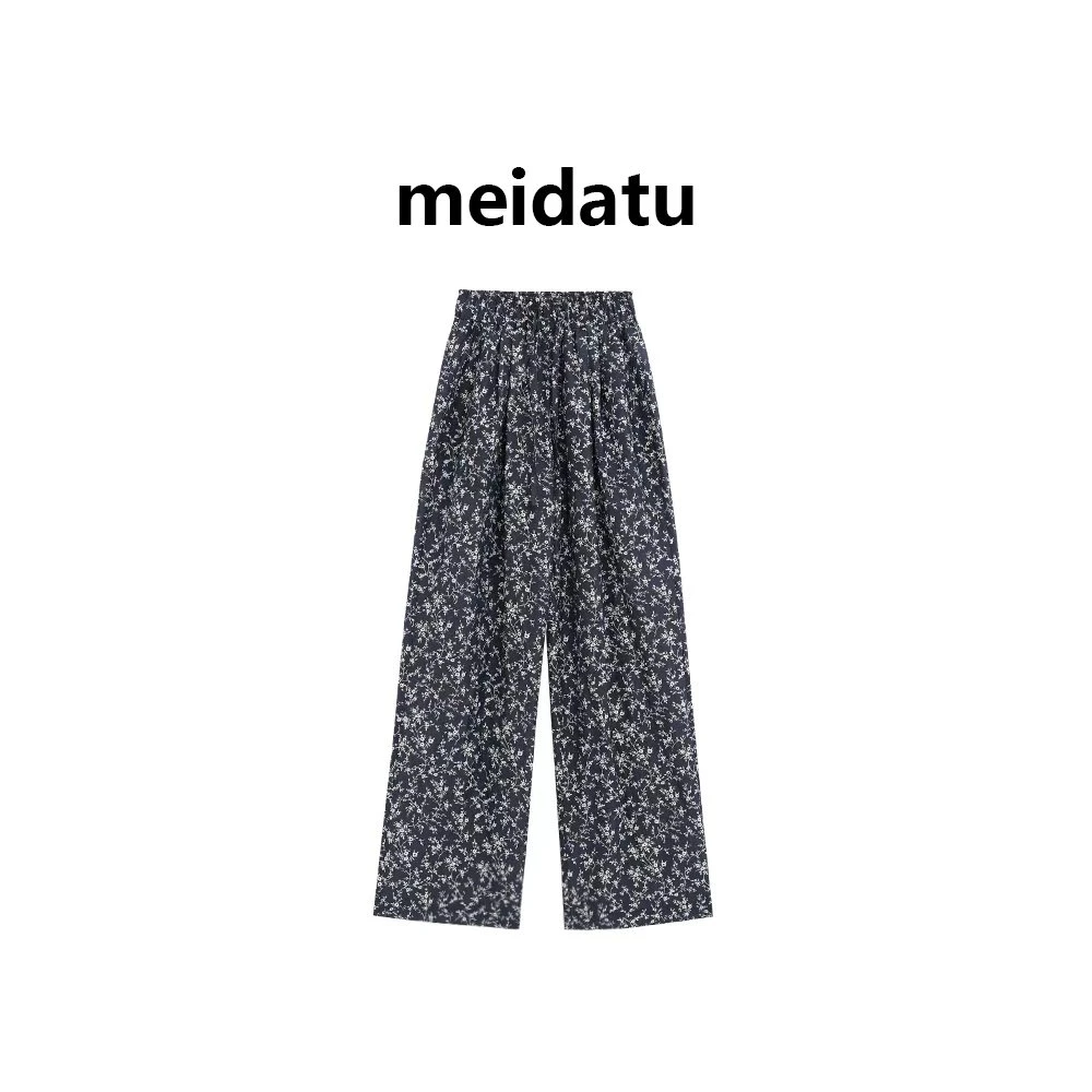 美哒兔（繁花漾）慵懒碎花休闲遛弯裤CK1856-5