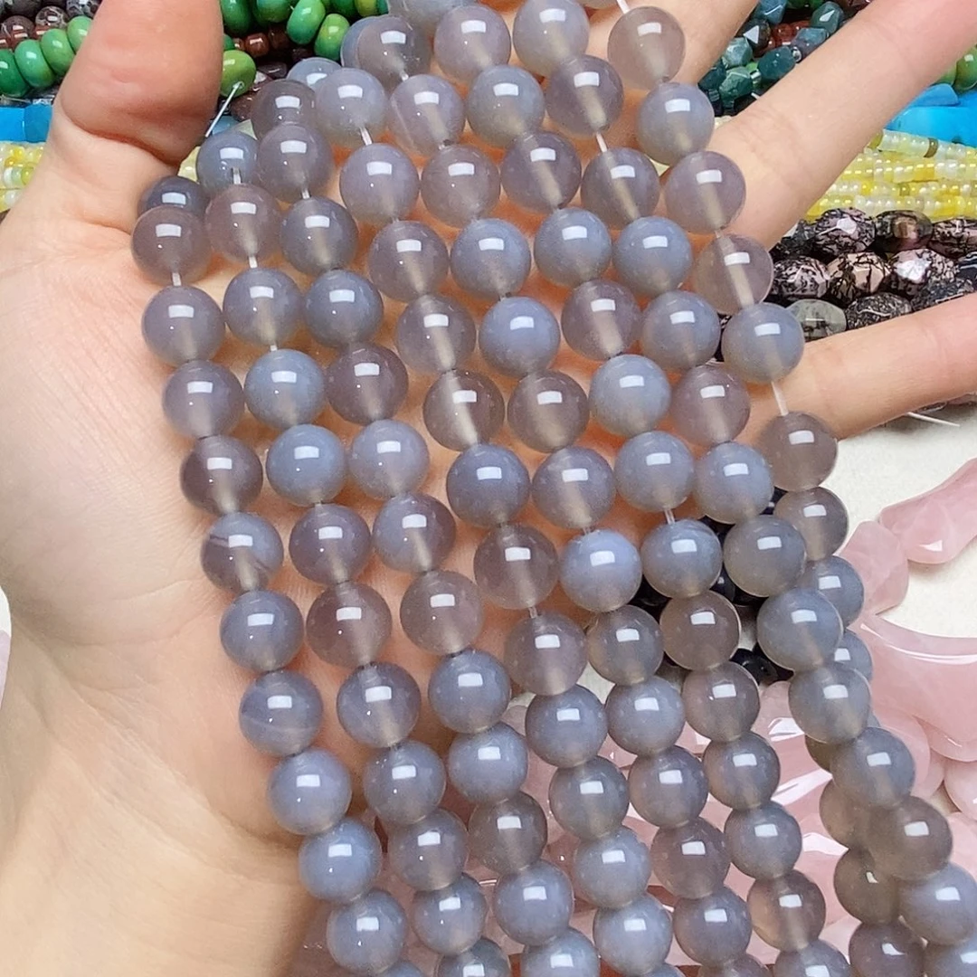 玛瑙/玉髓未镶嵌珠宝半成品卡十灰玛瑙一条