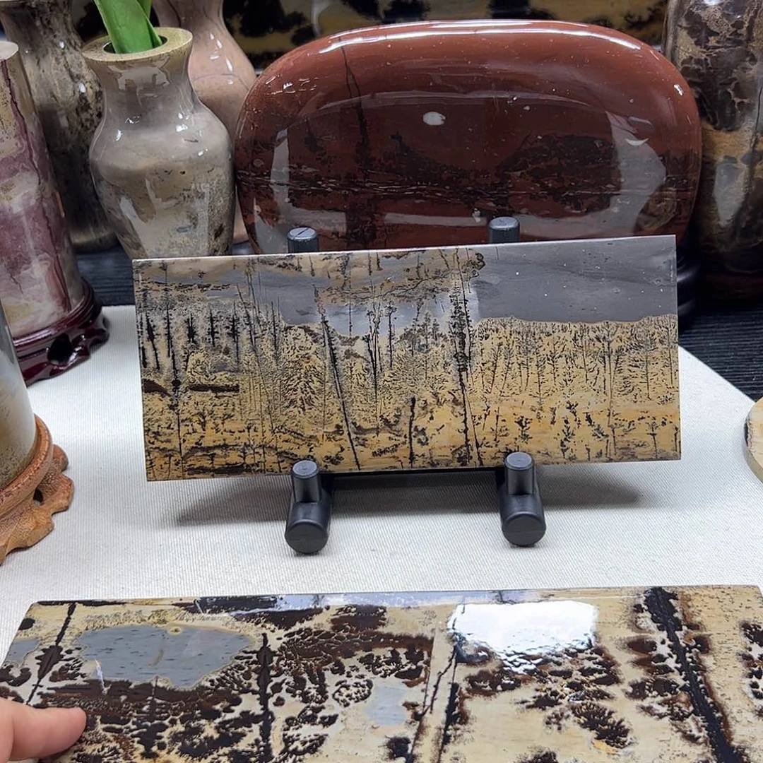 广西石广西天然国画石