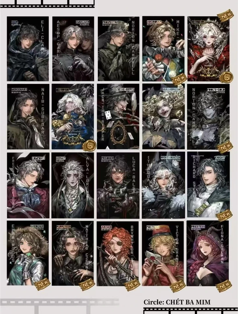 第五人格越南官方同人卡牌盲抽隐藏