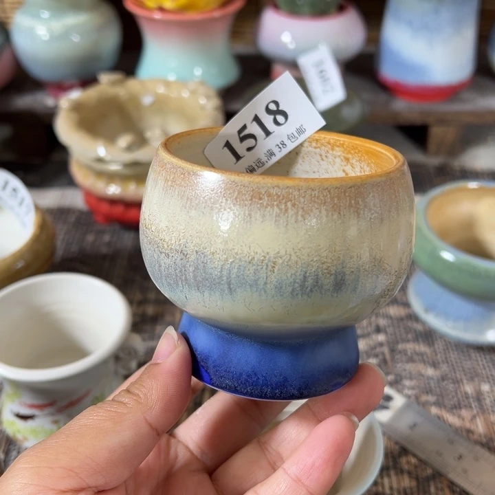 口6 手工花盆满30包邮