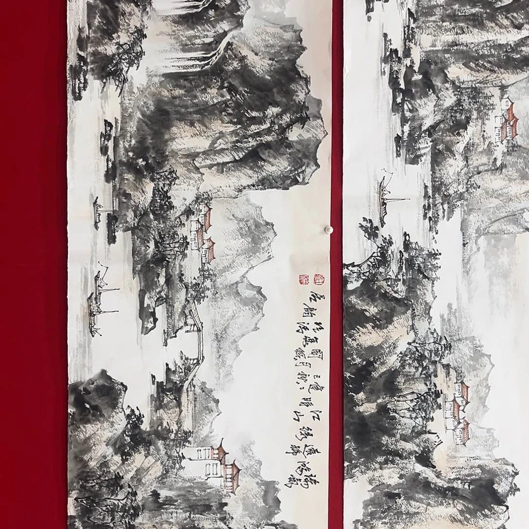 杨***胜国画绘画作品多次参加全国